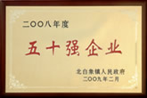 二OO八年度五十強(qiáng)企業(yè)